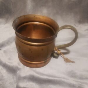 Single copper mug With Patina Health Cup